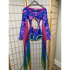 Colorful Festival or Rave bodysuit